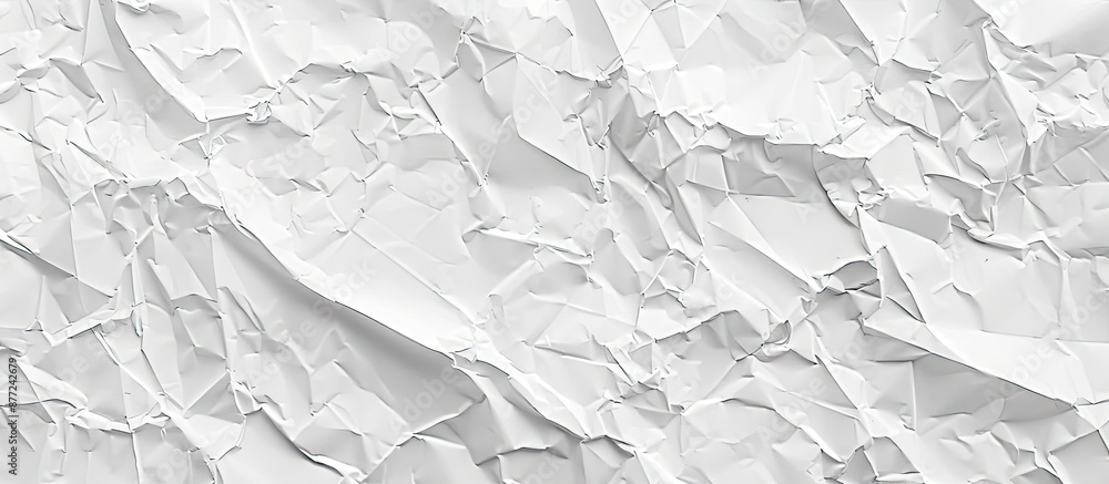 Aufkleber crumpled white paper texture with copy space image