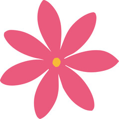 pink flower isolated on white