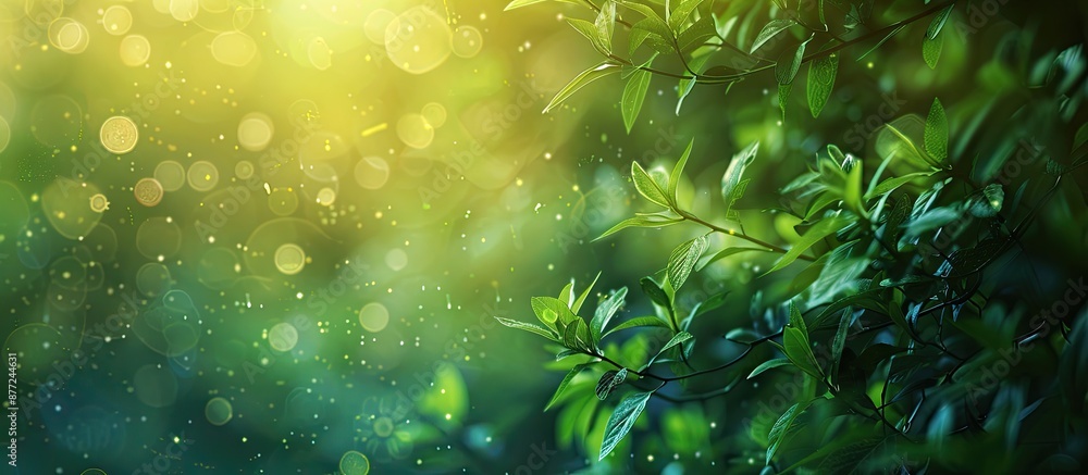 Leinwandbilder background with a blurred nature theme suitable for adding text or designs known as a copy space ima