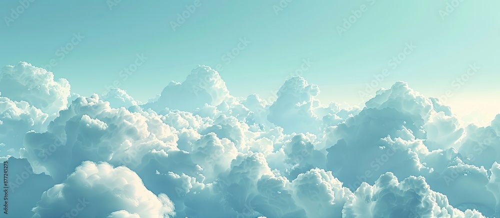 Aufkleber gorgeous clouds set against a blue sky create a picturesque scene in this nature themed copy space i