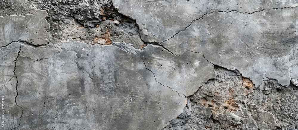 Poster detailed close up shot of a concrete wall suitable as a background with copy space image