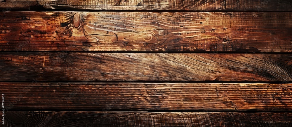 Poster Background of wood with space for adding an image. with copy space image. Place for adding text or design