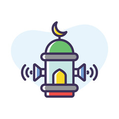 Adhan vector icon