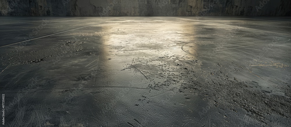Fototapete Textured concrete floor makes for an abstract background with ample copy space image for text or objects