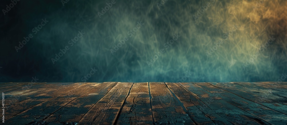Aufkleber A scenic background image with a textured wooden surface and empty space for writing or design elements. with copy space image. Place for adding text or design