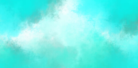 Mint sky with clouds watercolor texture streaks. Mint watercolor background for your design, watercolor background concept, vector. Mint abstract watercolor texture background. Turquoise watercolor.