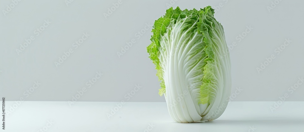 Fototapete chinese cabbage displayed with a plain white background providing ample copy space for images