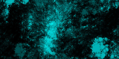 Abstract teal watercolor hand painted watercolor. teal art background light teal and sea green colors. Noen blue color powder explosion, isolated on dark cosmic powder Scattered Copy Space messy