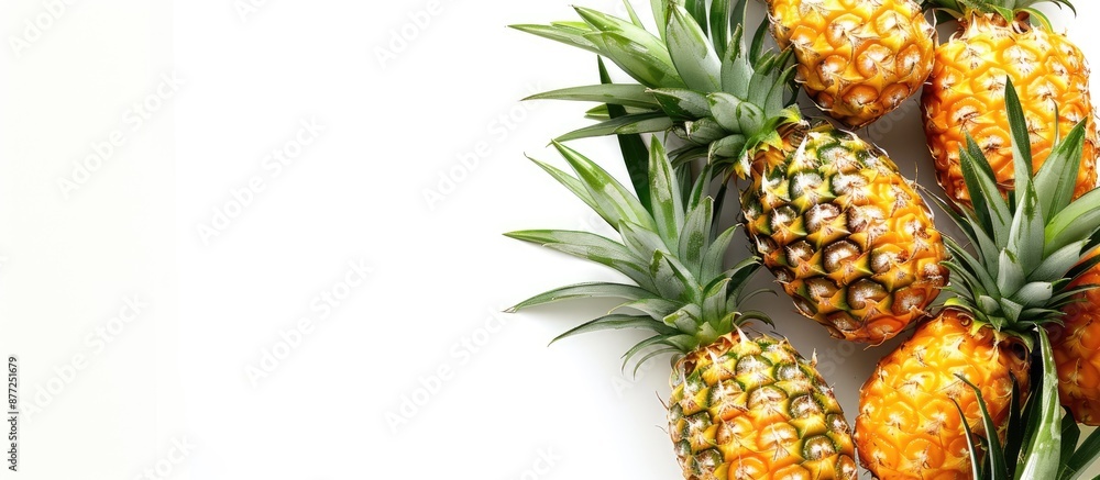 Aufkleber chiangrai phulae pineapple displayed on a white background with an available area for extra content 