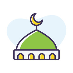 Mosque Dome vector icon