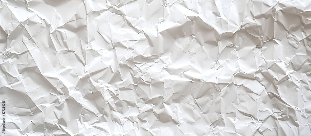 Aufkleber A textured background of crumpled white paper with space for adding text or images ideal for embellishment or graphic layering. with copy space image. Place for adding text or design