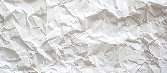 Obraz premium A textured background of crumpled white paper with space for adding text or images ideal for embellishment or graphic layering. with copy space image. Place for adding text or design