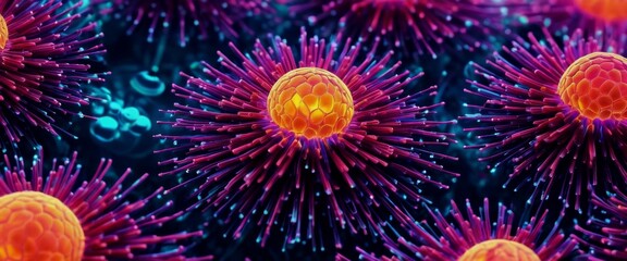 Abstract background and wallpaper Cellular structures microscopi