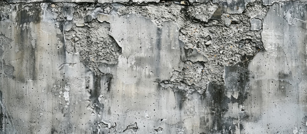 Poster Texture of a concrete wall with imperfections and grainy surface ideal for backgrounds or design projects where a copy space image is needed