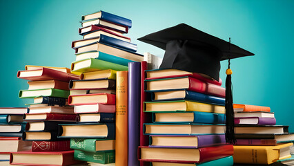 Adventures Yet Unwritten Graduation Cap and Book Display