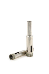 hole saw drill tile on the white background