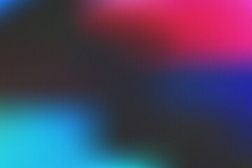  Gradient color lights on black background. Abstract blue and red grain gradation texture, vector pink soft blur with noise texture abstract background