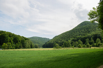 Blick in die Landschaft der Neckar Region