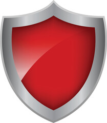 A Shiny and Glossy Red Shield