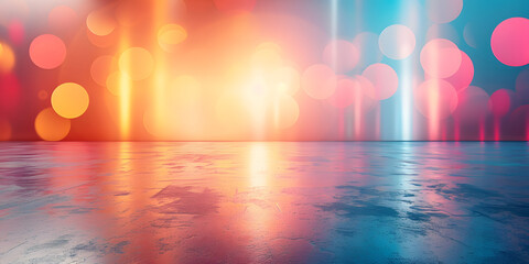 Abstract Colorful Road Surface: Ideal Background for Automotive Advertising