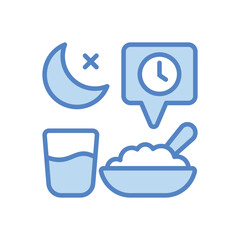 Suhur Time vector icon