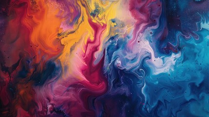 Fresco color pigments brushstroke. Generative AI