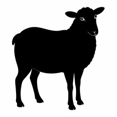 silhouette of a sheep,Sheep vector