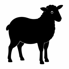 silhouette of a sheep,Sheep vector