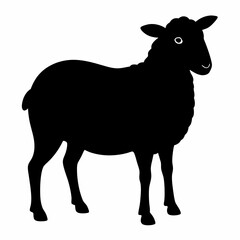 silhouette of a sheep,Sheep vector