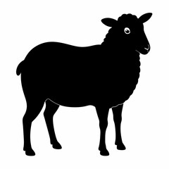 silhouette of a sheep,Sheep vector