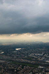 Paris, France - aerial view of the city