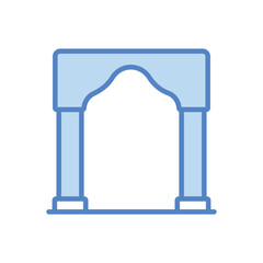 Mosque Archway vector icon