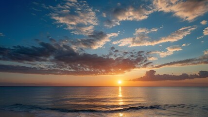 Obraz premium sunset over the sea