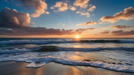 Fototapeta premium sunset over the sea