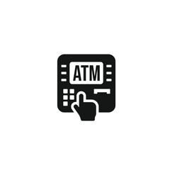 ATM icon vector. EPS 10 editable vector