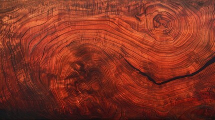 Naklejka premium Smooth reddish wood. Generative AI
