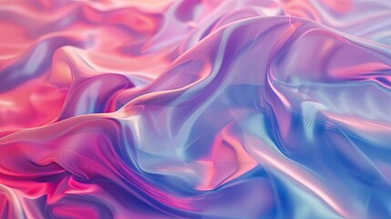 Obraz premium A colorful piece of fabric with a pink and blue hue