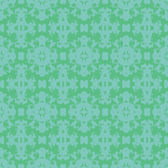 Blue and white watercolor ornament painted with watercolor on paper.