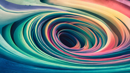Fototapeta premium Swirling Watercolor Depths Abstract Background