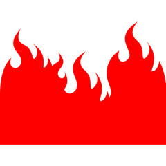 Hot Burning Blazing Fire Illustration Icon