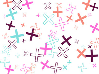 Object fountain organized from random sparcle star pictographs as fireworks.