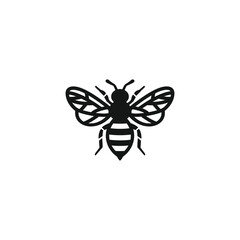 Bee icon vector. EPS 10 editable vector