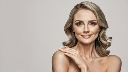 Obraz premium A woman with a very nice smile posing for the camera, AI