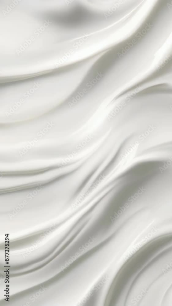 Poster a detailed view of a white cloth with intricate patterns and textures