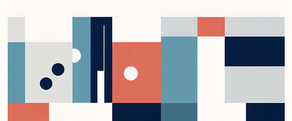Fototapeta premium illustrazione con elementi geometrici a tema astratto contemporaneo