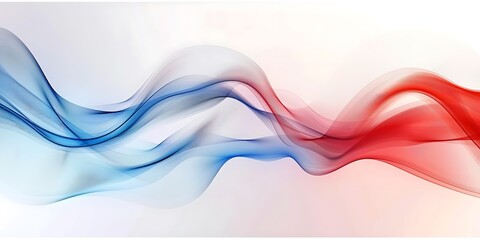 Watercolor style abstraction of razvnotsvetnye wavy and curved lines