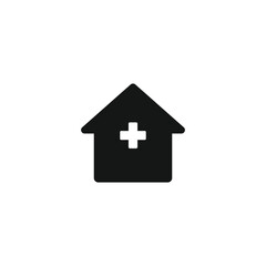Clinic icon vector. EPS 10 editable vector