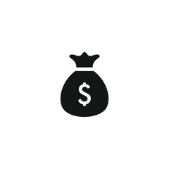 Money bag icon vector. EPS 10 editable vector