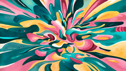 Watercolor Galaxy A Universe of Vibrant Hues