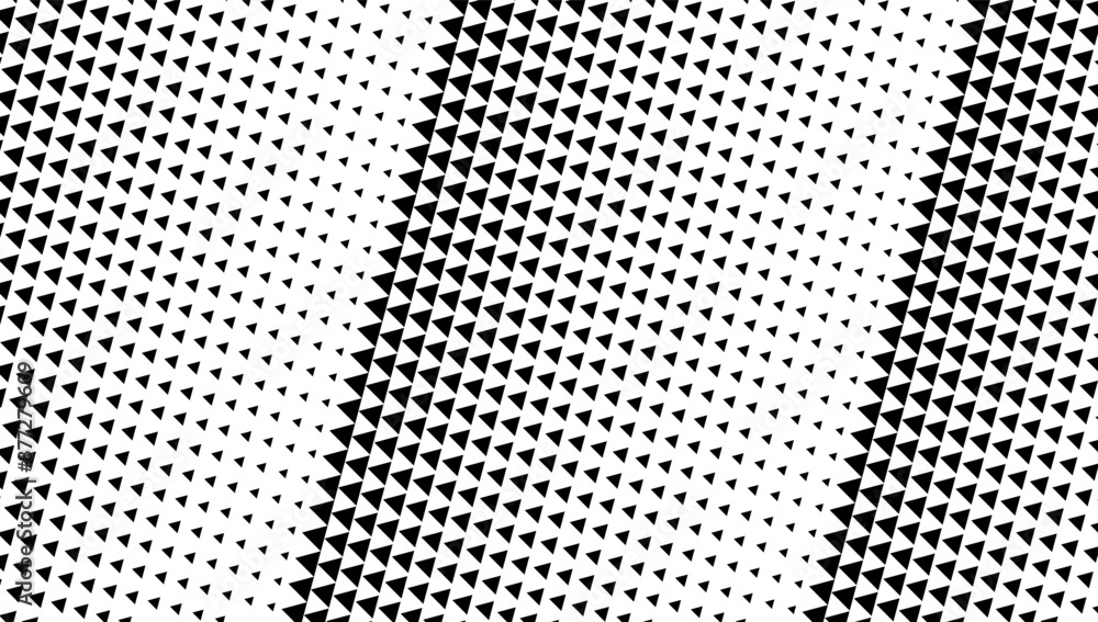 Poster black and white seamless pattern with triangles shape for backgroud and jersey design. fully editabl